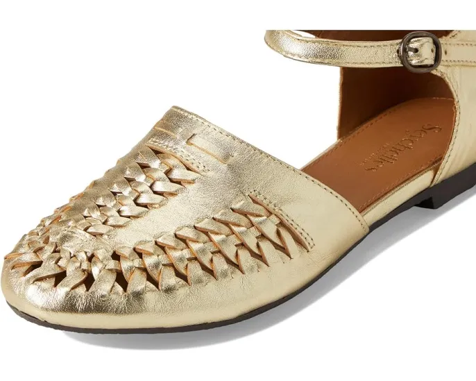 Балетки Seychelles Crimson с плетеным верхом из кожи и регулируемым ремешком