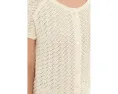 Блуза All In Pointelle Button Top от Sanctuary Розовая с круглым вырезом