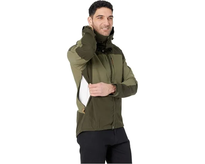 Куртка Fjällräven Keb из ткани G-1000 Eco с кожаными деталями