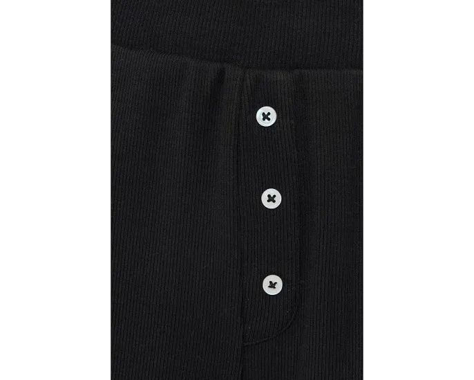 PACT брюки Dream Rib Wide Leg Lounge Pants с высокой посадкой и карманами