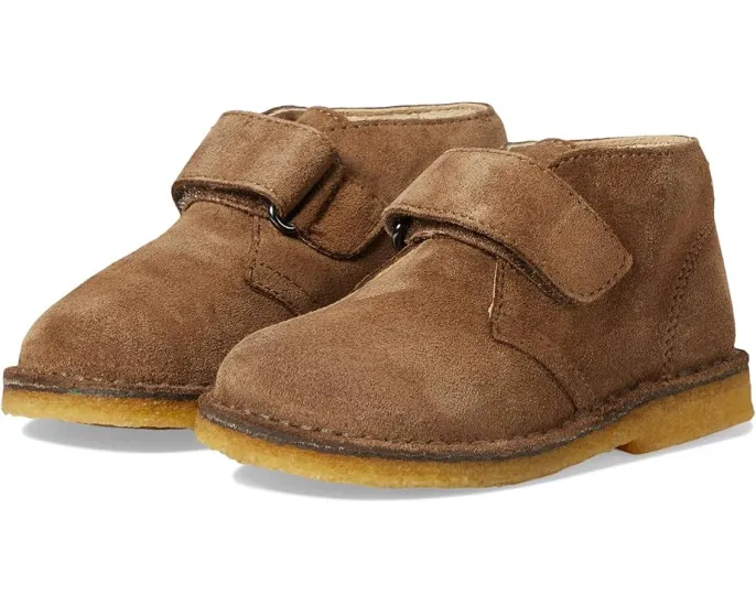 Ботики Naturino Choco из замши для детей с застежкой на липучке