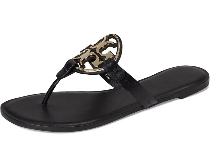 Босоножки Tory Burch Metal Miller из натуральной кожи с логотипом