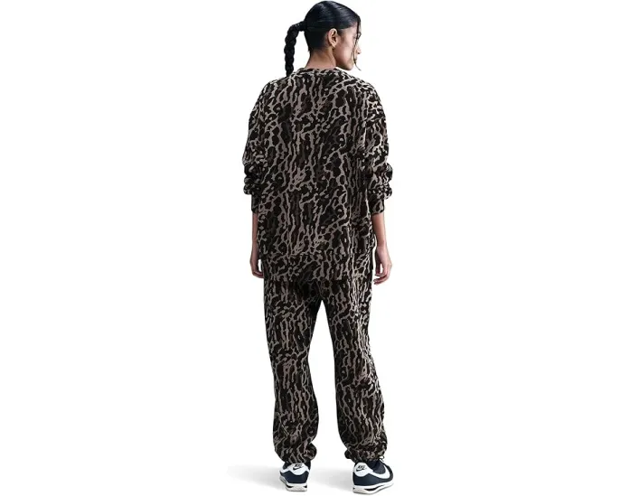 Штаны Nike Sportswear Phoenix Fleece с принтом и высокой посадкой