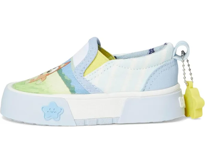 Детские слипоны Ground Up Bluey с принтом для малышей на круглом носке