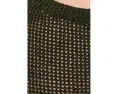 Органический льняной хлопковый свитер Eileen Fisher с круглым вырезом и коротким рукавом
