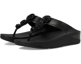 FitFlop Fino Beadie-Button с металлизированным межпальцевым ремешком и бусинами