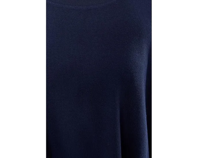 Dolman 1/2 Sleeve Open Crew Neck Boxy Top