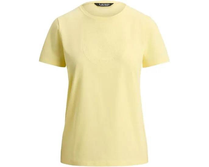 Футболка Lauren Ralph Lauren из хлопкового джерси с вышитым гербом