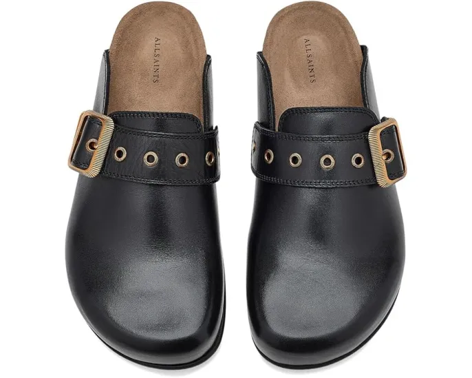 Мюли AllSaints Staffa с пряжкой и пробковой стелькой