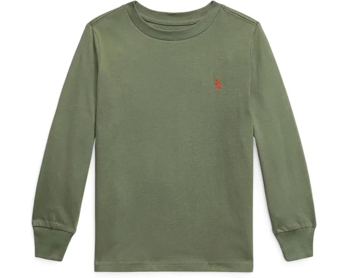 Длинный рукав Polo Ralph Lauren для малышей и детей из хлопкового джерси