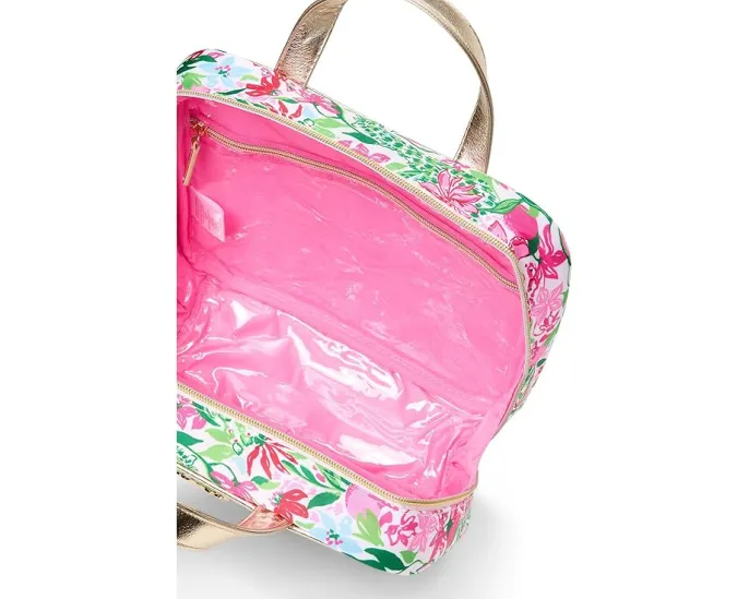Косметичка Lilly Pulitzer Constance Case с верхней молнией и ручками