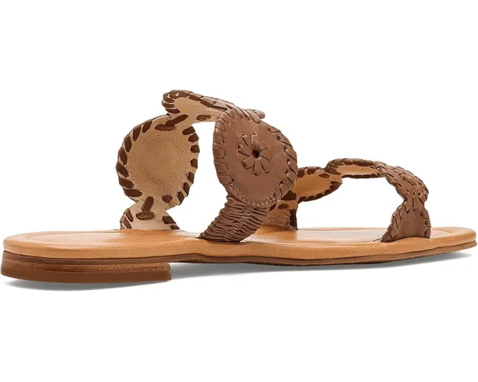 Сандалии Jack Rogers Lauren II на плоской подошве с цветочным декором