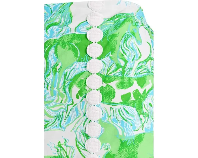 Шорты-юбка Mini Michelina Skort с цветочным принтом для девочек Lilly Pulitzer Kids