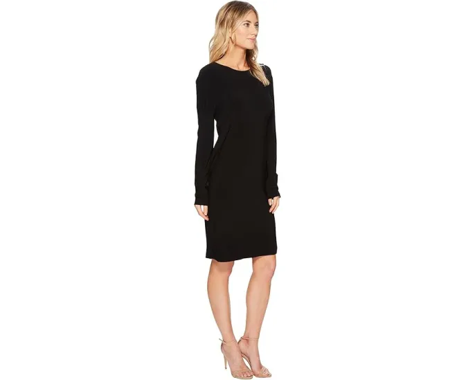 Платье Norma Kamali Long Sleeve Crew Dress To Knee свободного кроя