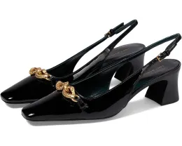 Босоножки Tory Burch Jessa Slingback на каблуке 55 мм с квадратным носком