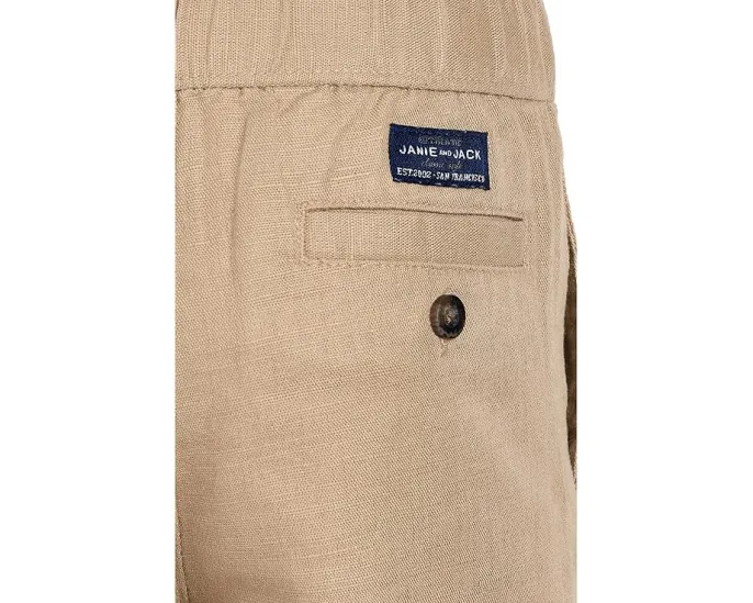 Детские льняные штаны Janie and Jack Linen Roll Up с манжетами