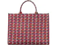 Сумка тоут Ella Circular Knit с круговой вязкой и клетчатым принтом от Tory Burch