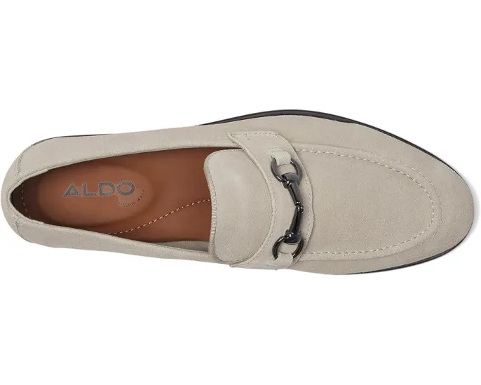 Лоферы ALDO Traveller из замши с металлической фурнитурой