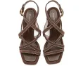 Туфли Park Block 85 на устойчивом каблуке Stuart Weitzman ярко-синие и натуральные