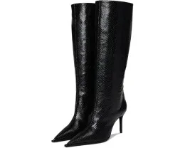 Ботинки Schutz Mary Up до колена на шпильке с металлическим эффектом