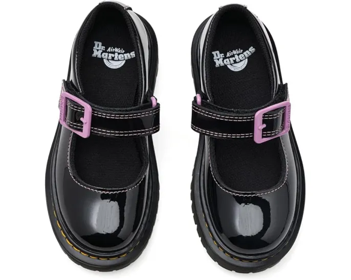 Туфли Mary Jane Dr. Martens Bex J с блестящим сердцем на массивной подошве