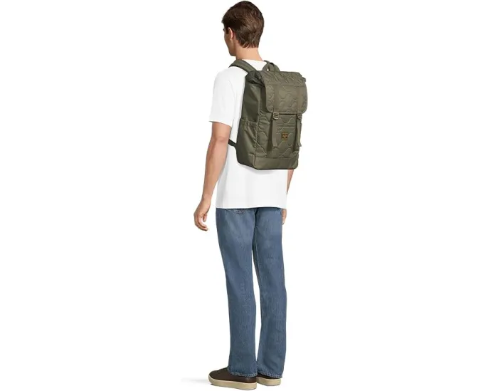 Стеганый рюкзак Herschel Retreat Quilted Capsule с переработанной тканью и множеством карманов