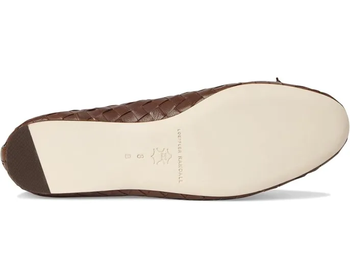 Балетки Leonie Soft от Loeffler Randall с широким плетением и бантом