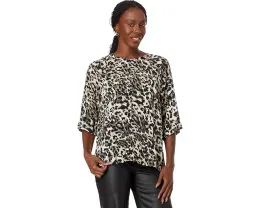Блуза Vince Camuto с рукавом реглан и леопардовым принтом