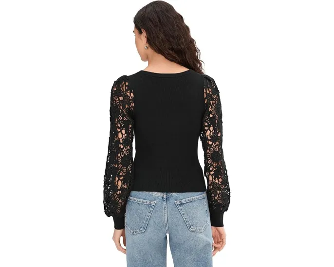 Топ Maya от Paige с круглым вырезом и вышивкой из органического хлопка