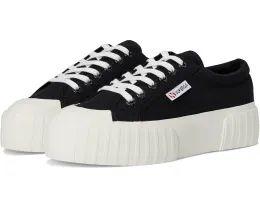 Кроссовки Superga 2631 Stripe Platform на массивной подошве с резиновым носком