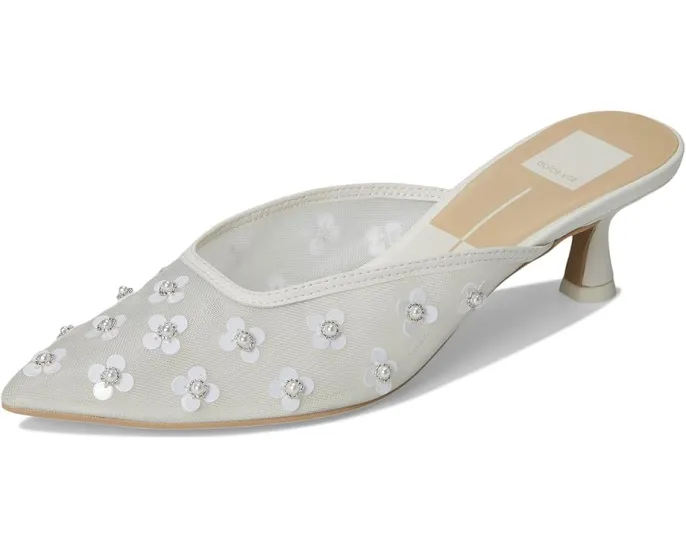 Туфли Clara Pearl с острым носком и декором из жемчуга