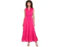 Макси платье Tie Neck Smocked Waist с завязками у горла Vince Camuto