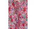 Petite Flutter Sleeve Peplum Woven Top with Ties