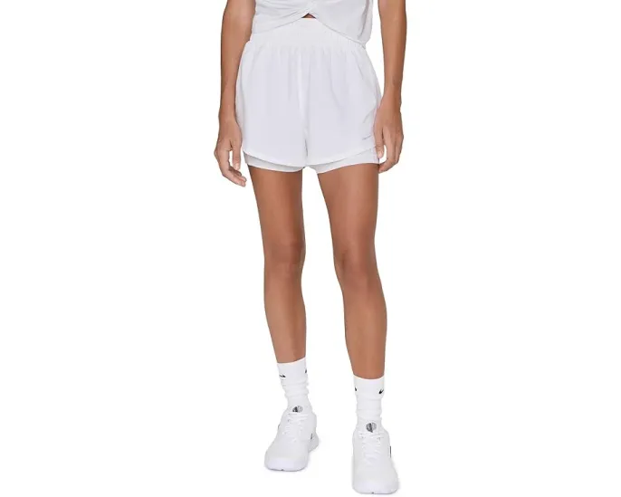 Nike Dri-FIT шорты 2-в-1 с высокой талией и внутренним слоем 8 см