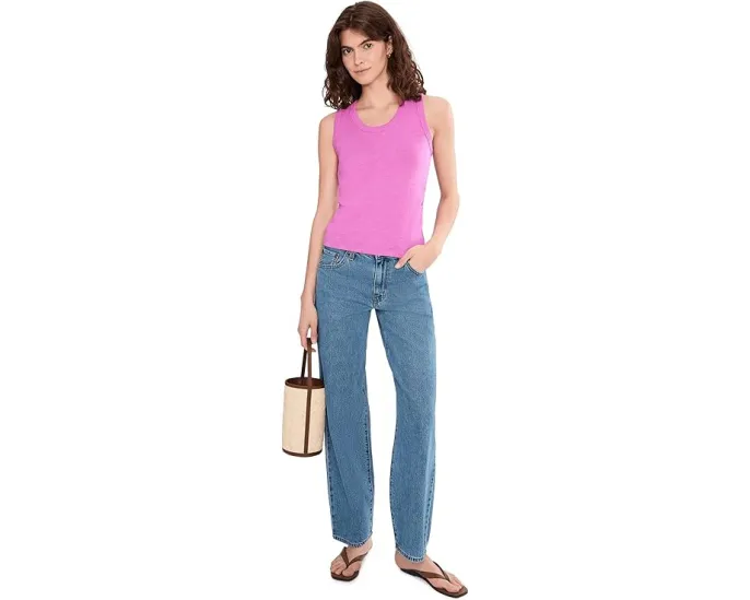 Майка Lilla P с боковой складкой из состаренного слаба