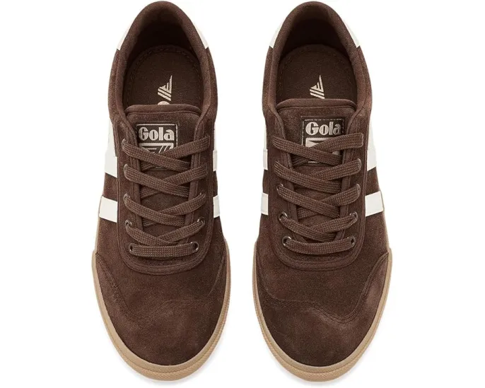 Кроссовки Badminton Suede от Gola с верхом из замши и винтажной подошвой