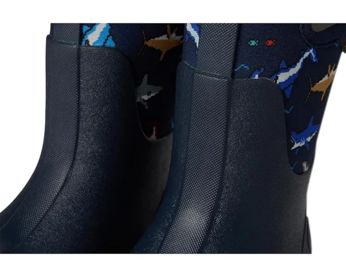 Детские сапоги Bogs Kids Classic Seamless с пиксельным принтом акулы и водонепроницаемым верхом