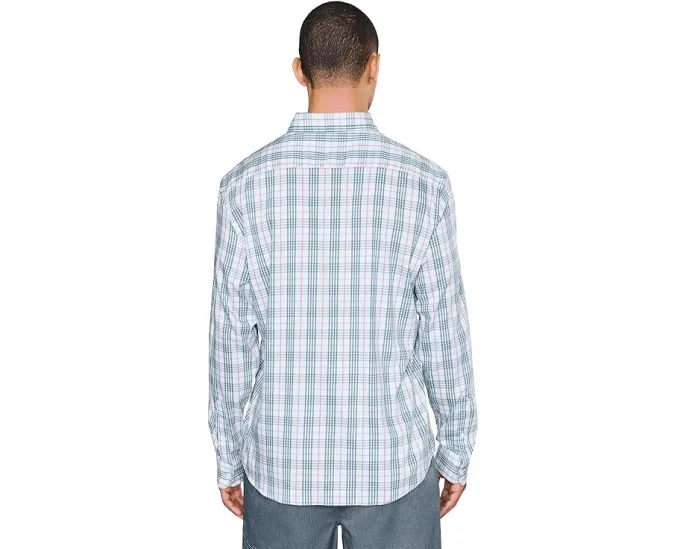 Рубашка Faherty The Movement Shirt в клетку с расслабленным кроем