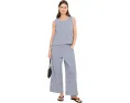 Eileen Fisher широкие брюки с клеткой из органического хлопка