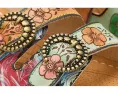 L'Artiste by Spring Step Кожаные сандалии Gottahave с ручной росписью и овальными пряжками