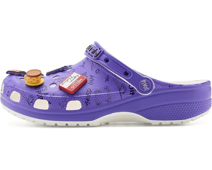 Crocs Friends Classic Clogs сабо с принтом и подвесками разноцветные
