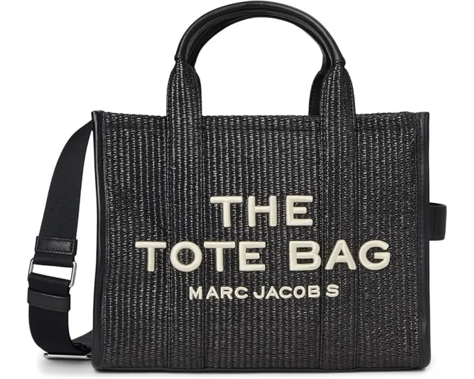 Сумка тоут Marc Jacobs The Woven Medium Tote Bag из ткани с плетеным узором