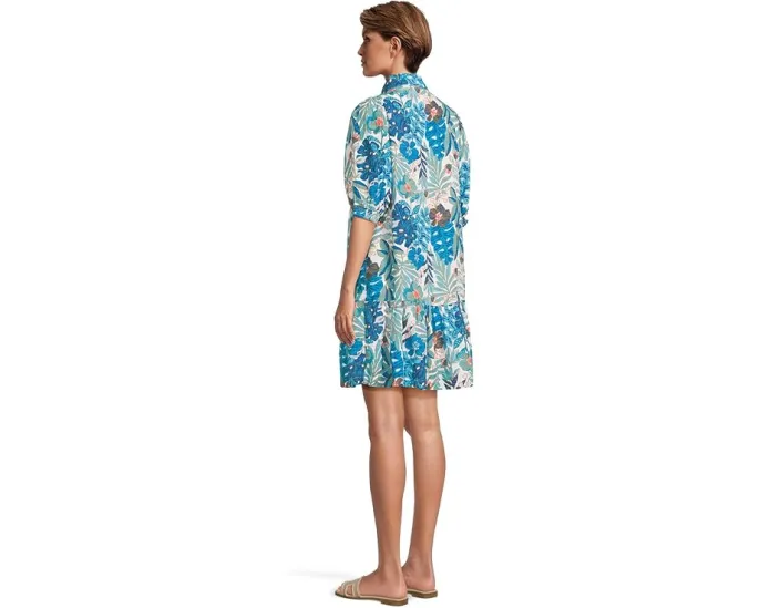 Белое платье Brett с цветочным кружевом и корсетом от Lilly Pulitzer