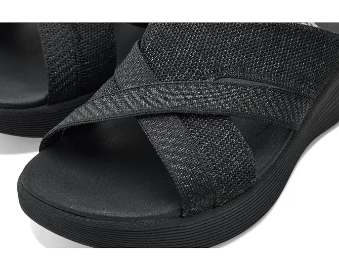 Сандалии SKECHERS Parallel Lite Perfect Tones с блестящими переплетенными ремешками и мягкой стелькой Luxe Foam