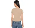 Кроп-футболка AG Jeans Sadie Crew Neck с винтажным кроем 90-х