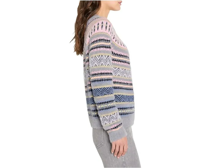 Свитер NIC+ZOE Petite Cozy Fairisle с жаккардовым узором
