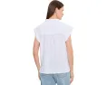 Gauze Sleeveless Henley Shirt