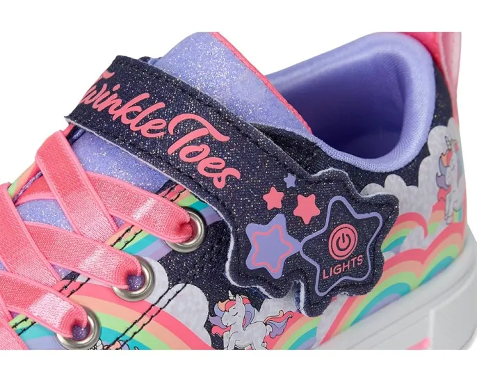 Детские кроссовки Skechers Twinkle Sparks Jumpin Clouds со светящимся носком