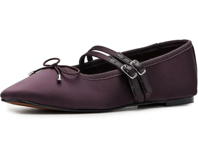 Туфли Greta Bow Double Strap с бантом из атласа Madewell