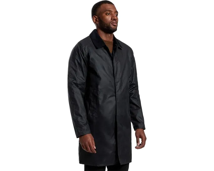 Длинная куртка Barbour Lorden Wax Mac из вощеного хлопка